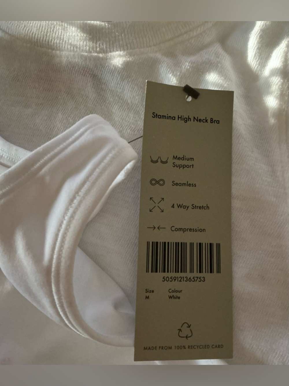 NWT Sweaty Betty Stamina High Neck Sports Bra, size M
